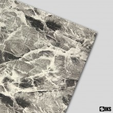 Tapet 3D Autoadeziv SIKS, Model Caramida in Relief, Marmura Gri/Negru, Design Modern, Rezistent la Apa, Usor de Curatat, Dimensi