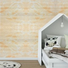Tapet 3D Autoadeziv SIKS, Model Caramida in Relief, Pastel Orange, Design Modern, Rezistent la Apa, Usor de Curatat, Dimensiuni