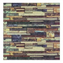 Tapet 3D Autoadeziv SIKS, Model Caramida In Relief, Mozaic Design Modern, Rezistent La Apa, Usor De Curatat, Dimensiuni 77 x 70