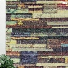 Tapet 3D Autoadeziv SIKS, Model Caramida In Relief, Mozaic Design Modern, Rezistent La Apa, Usor De Curatat, Dimensiuni 77 x 70